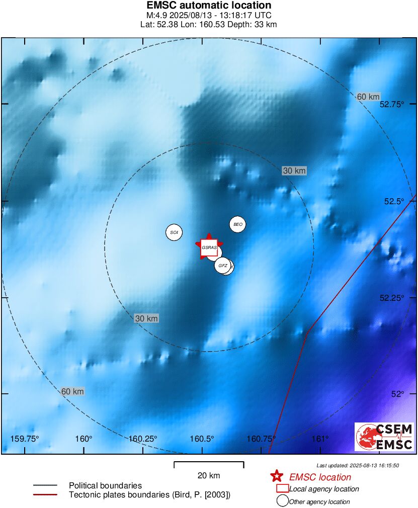 Earthquake data
