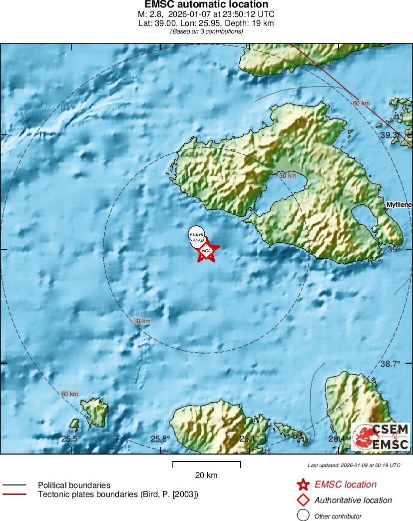 Earthquake data