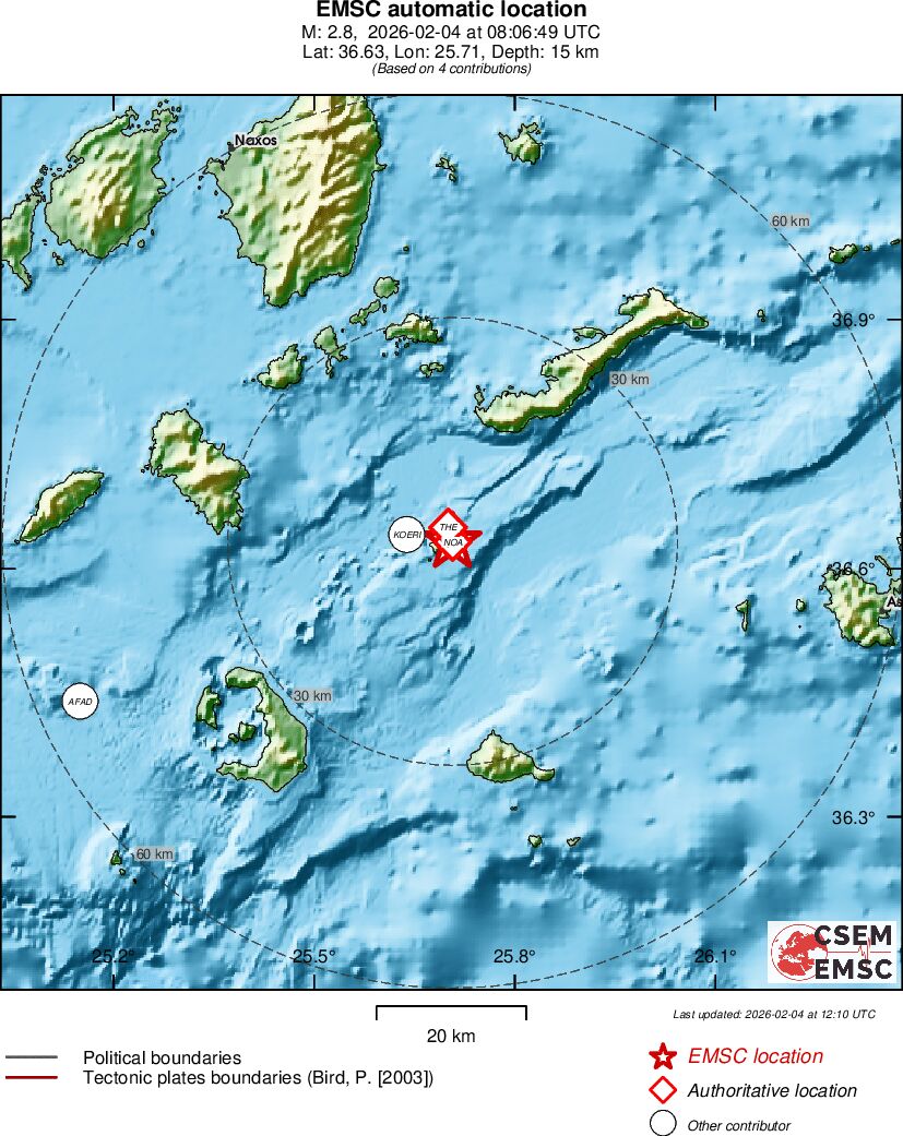 Earthquake data