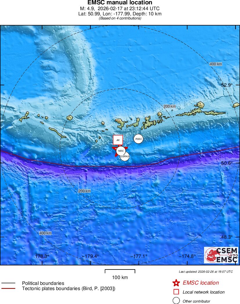 Earthquake data